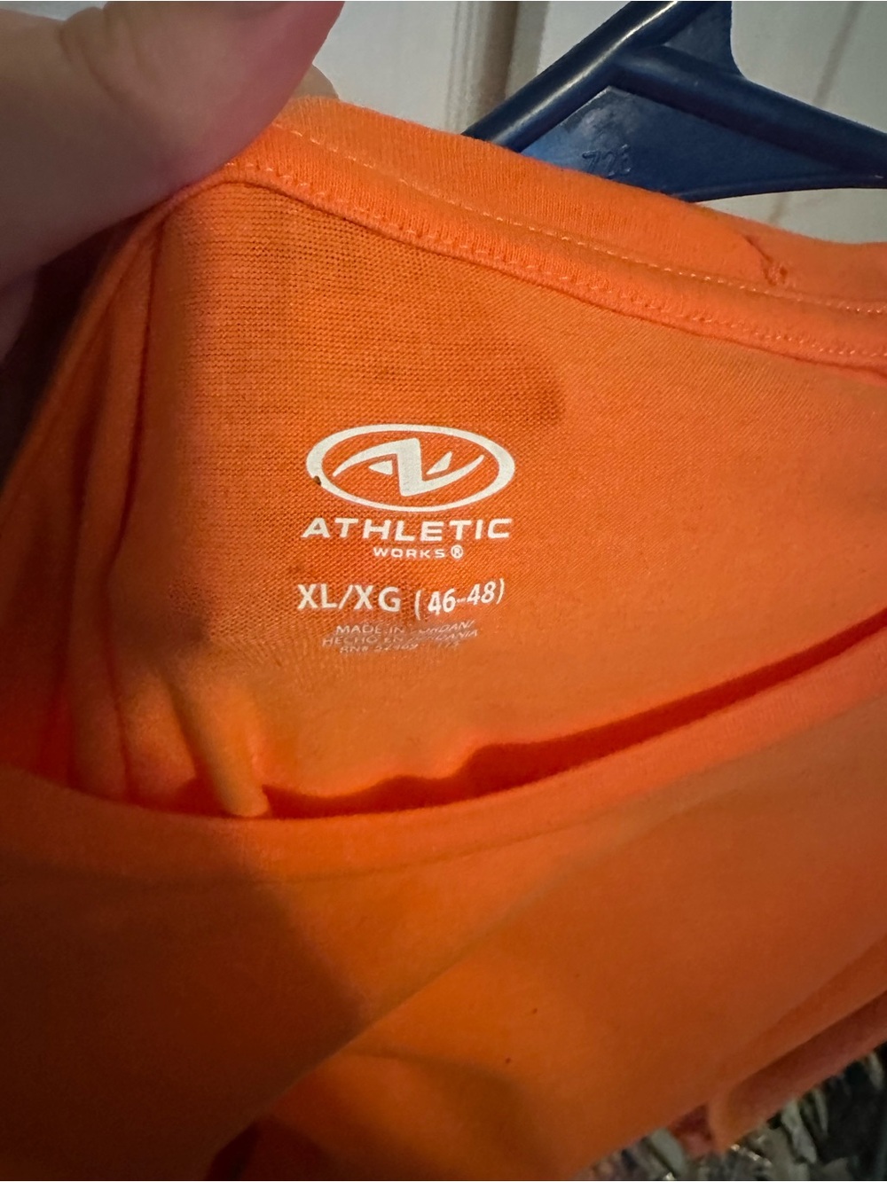 Athletic Works Bright Orange Men’s Athletic Shorts